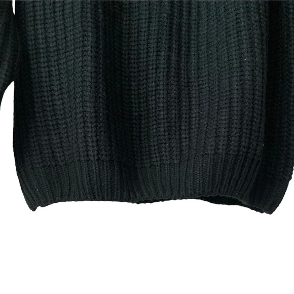 TULAROSA Black Cable Knit LARGE Oversized Sweater - Picture 7 of 9